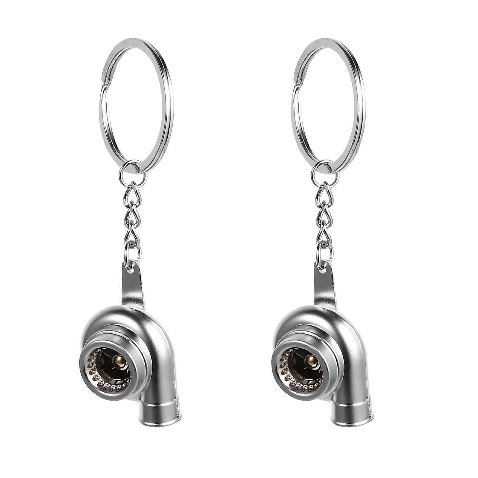 Compact Turbocharger Shaped Key Chain for Cars, Stylish and Functional