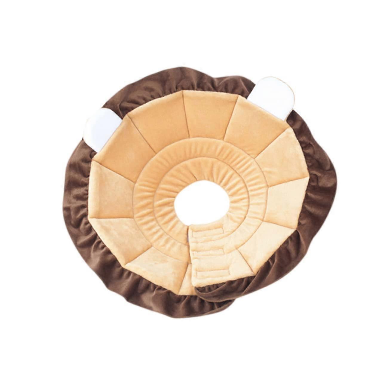Elizabethan Dog Collar Round Pet Necklace Small Size Pre-Chew Size 1 As Shown