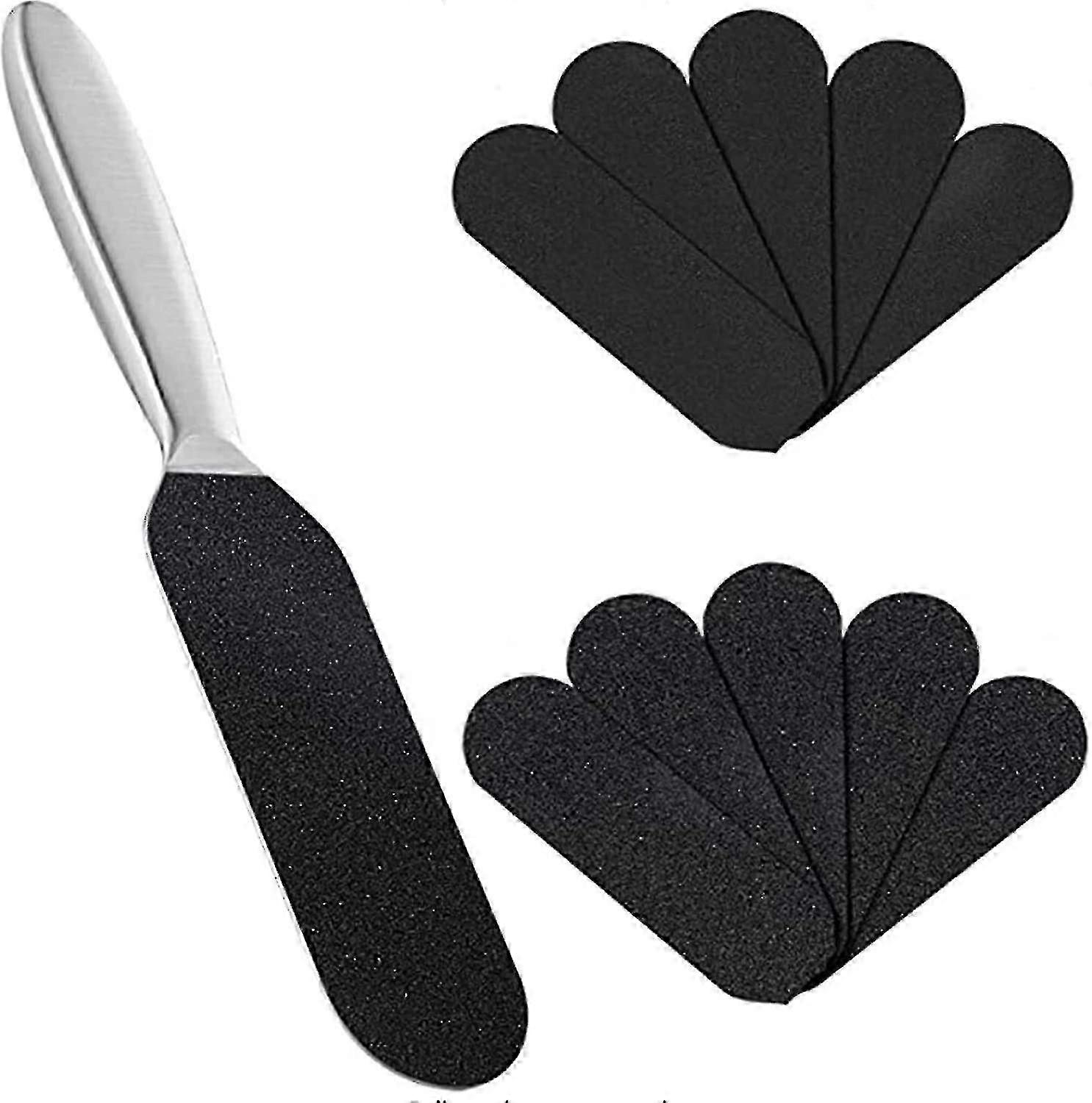 Professional Foot File Callus Remover for Hard Skin - Includes 10 Replacement