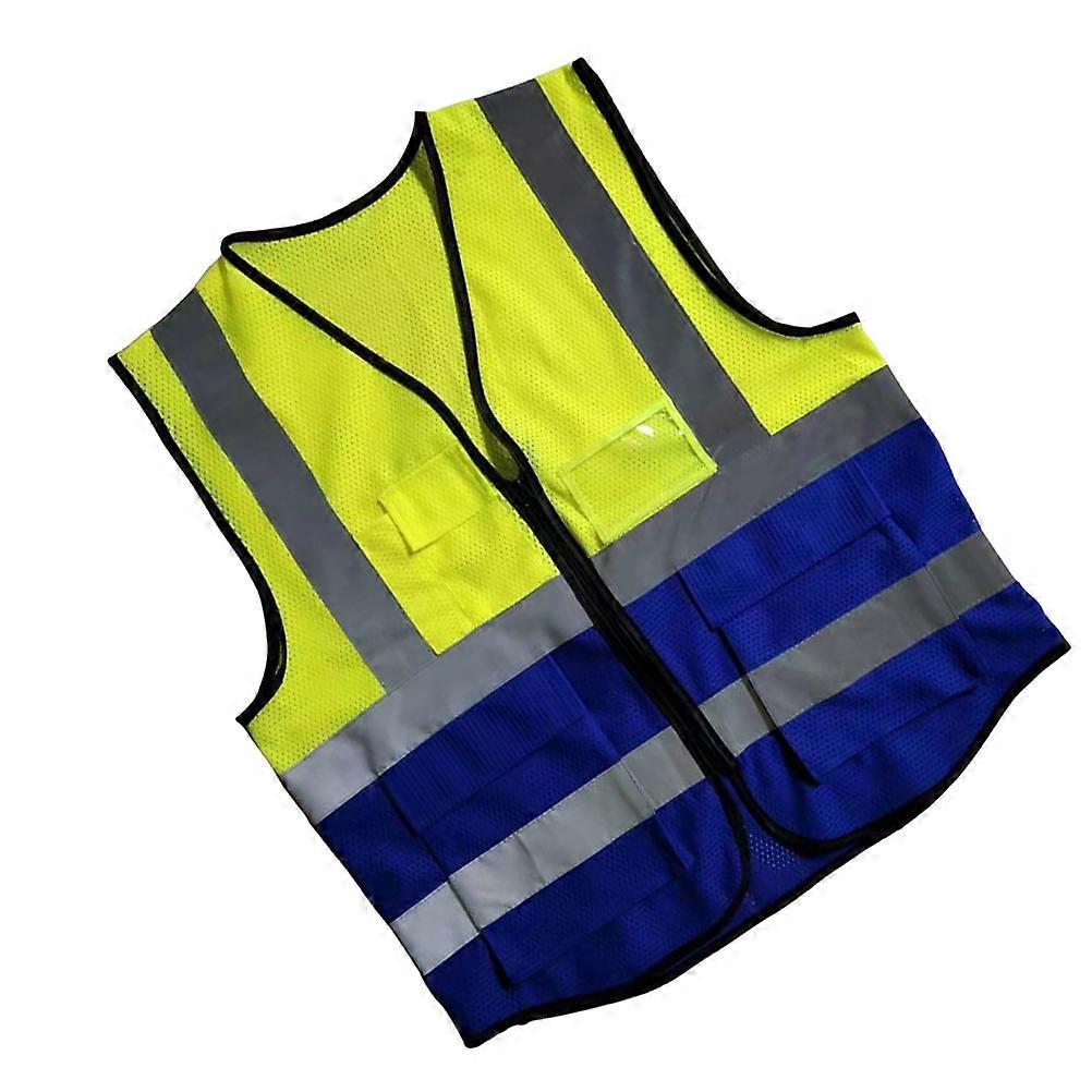 Reflective Safety Vest For Bicyclist And Runner Yellow With Breathable Design 1Pcs