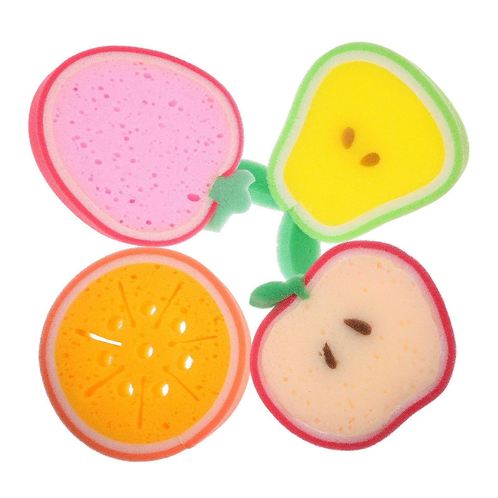 4pcs Washable Dish Scrubber Sponge for Kitchen Cleaning