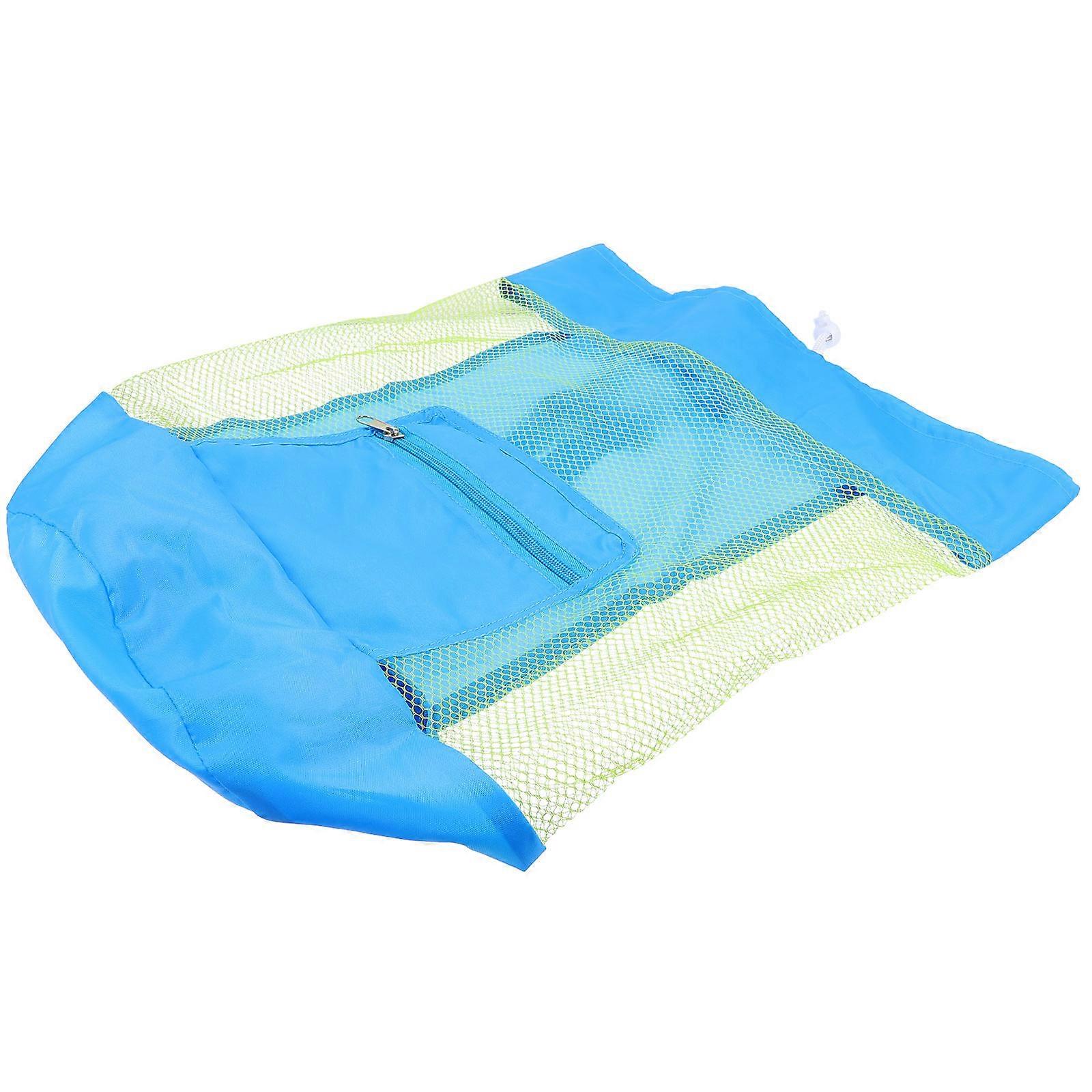 Mesh Beach Bag For Children Beach Play Lightweight Adjustable Straps Quick Dry 1Pack