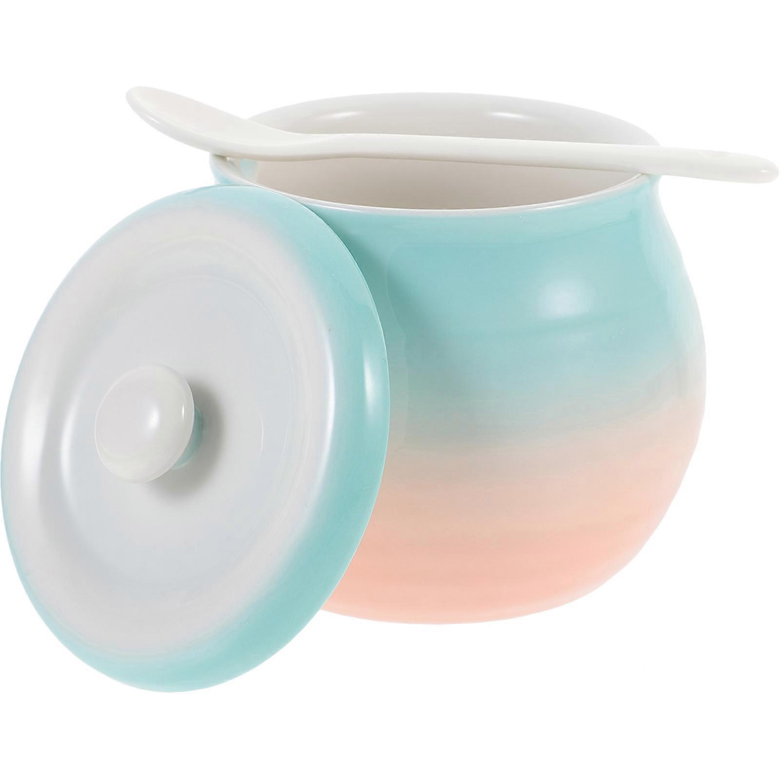 Decorative Sugar Container Made From Reliable Ceramic Material For Use In Kitchen And Hotel With Portable Size 1Pcs