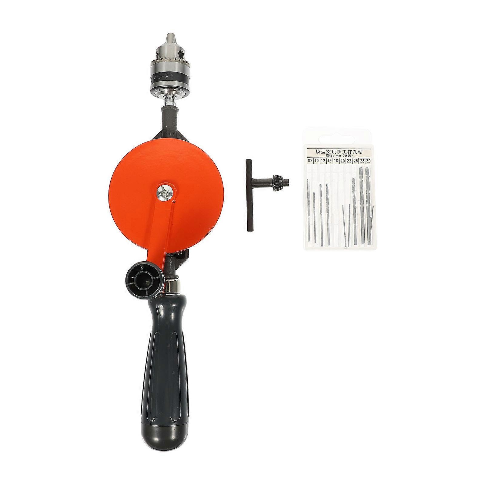 DIY Accessories Manual Drill 1 Set Designed For PVC Drilling Assorted Color Hand Tool