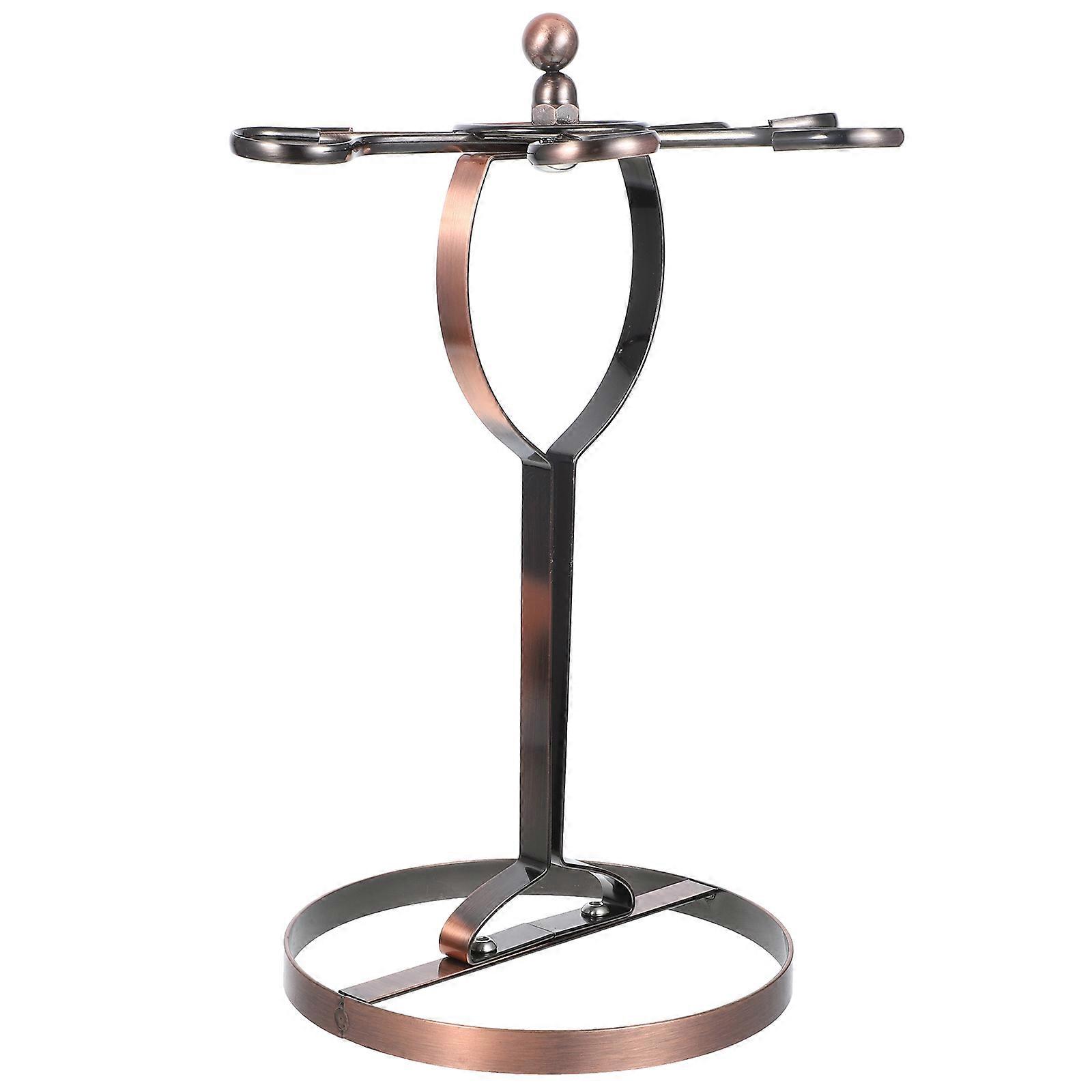 Light Brown Wine Glass Holder with Iron Wire Material for Holding Cups Compact and Sturdy 70 characters