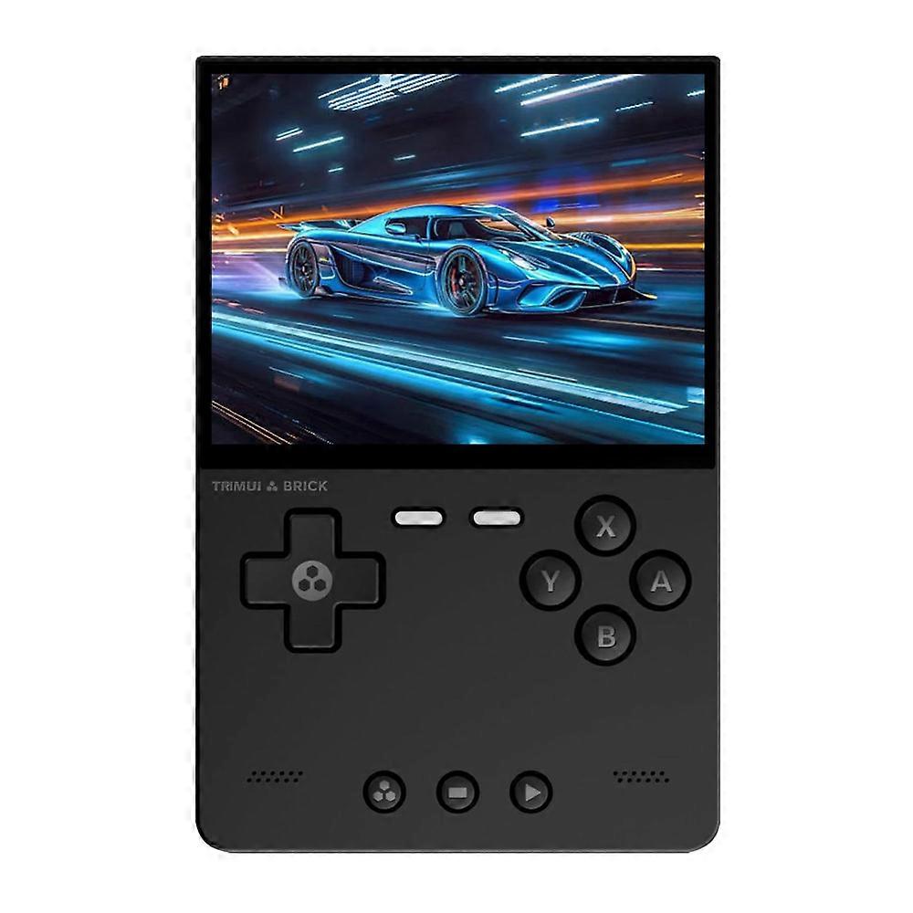TRIMUI Brick Handheld Game Console Retro Gaming, 64GB TF Card with 12,000+ Games, 3.2” IPS Display, Black