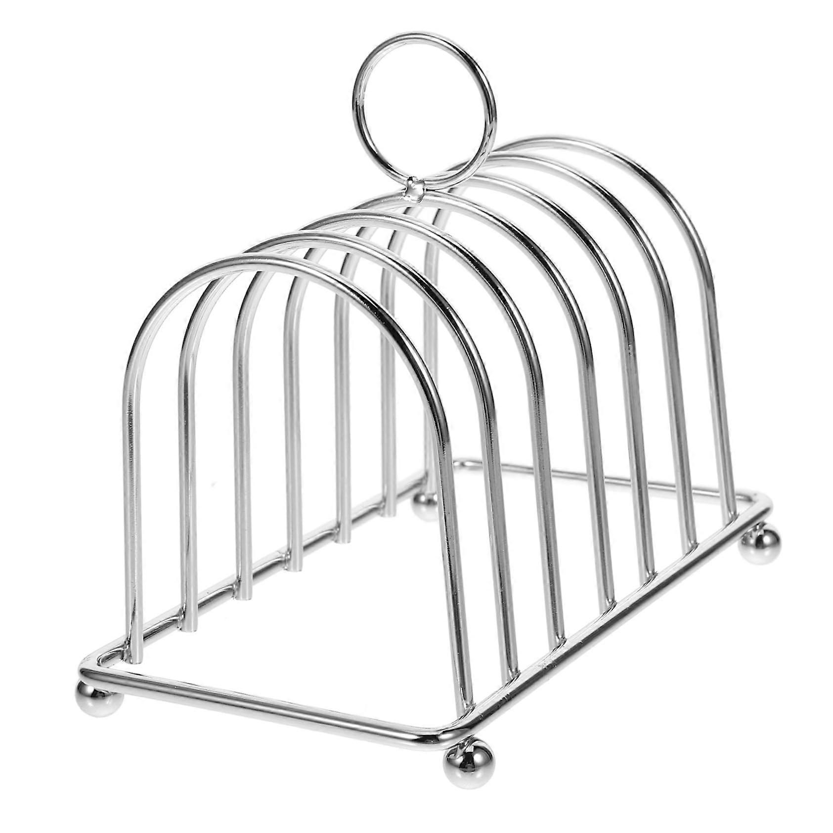 Bread Stand Reusable Toast Stand Burger Bakeware 6 Toast Bread Holder Shelf Holder Bread Slice Holder Bread Storage Rack Portable Hand Squeegee