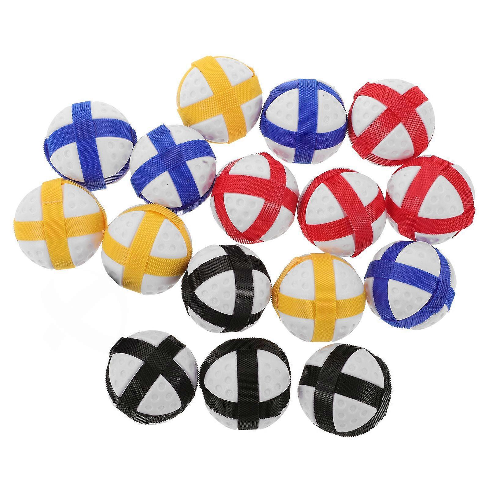 16pcs Sticky Balls For Fabric Dart Board Dart Hook And Loop Balls Safe Sport Balls Toy Dart Game Accessories For Adults And Teens Outdoor Indoor Party