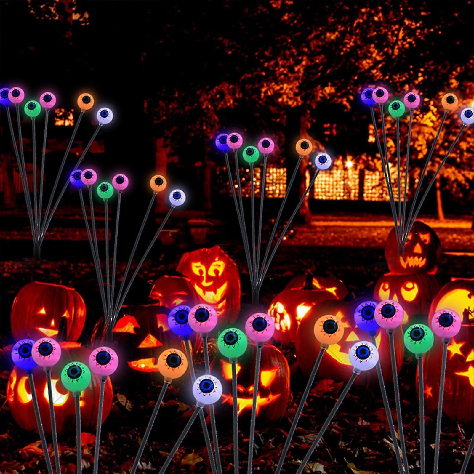 Halloween LED Eyeball Swaying Lights,Waterproof Path Lights for Yard/Garden/Party Blue