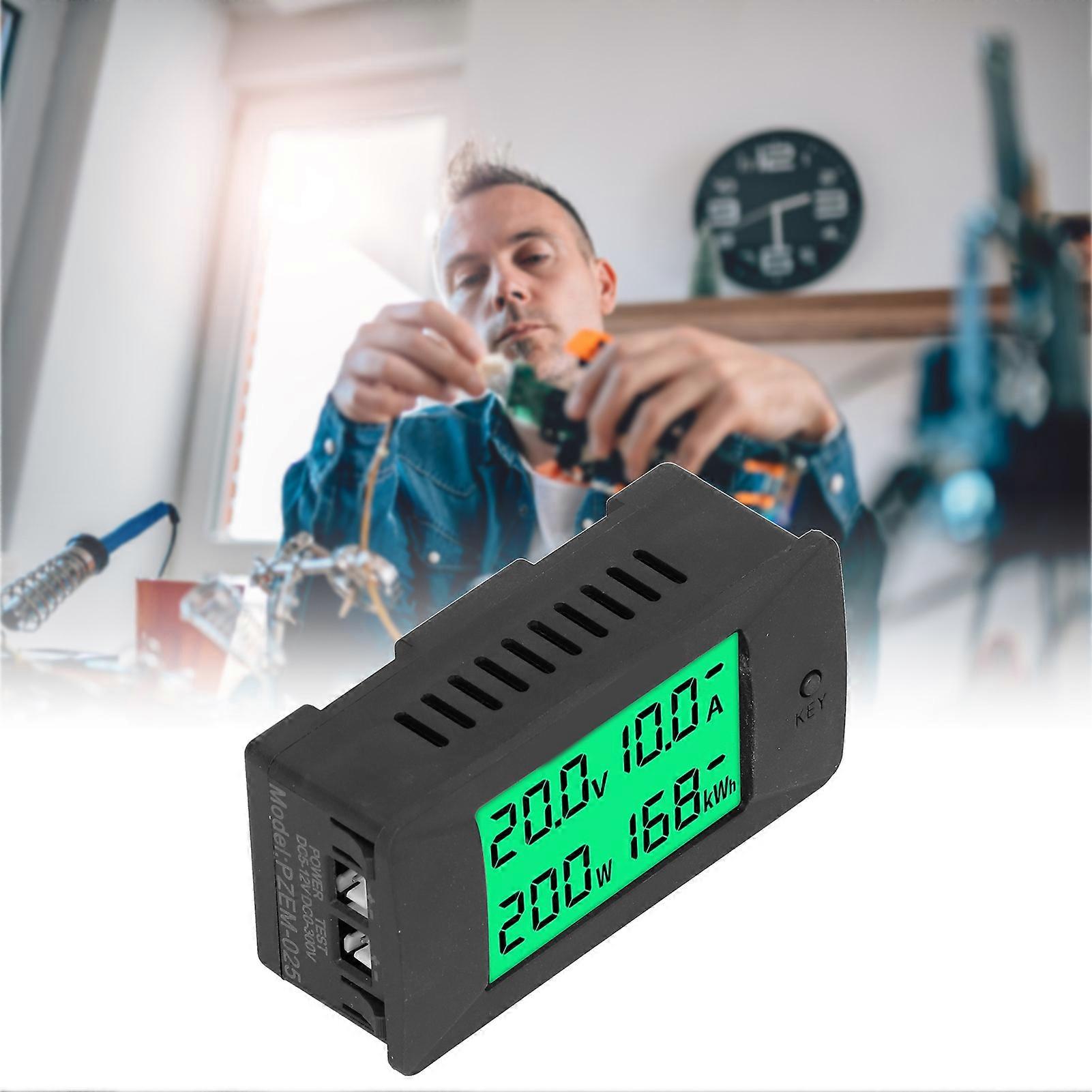 Energy Meter LCD Digital Display Voltage Current Indicator Voltmeter DC 5‑12V PZEM‑025