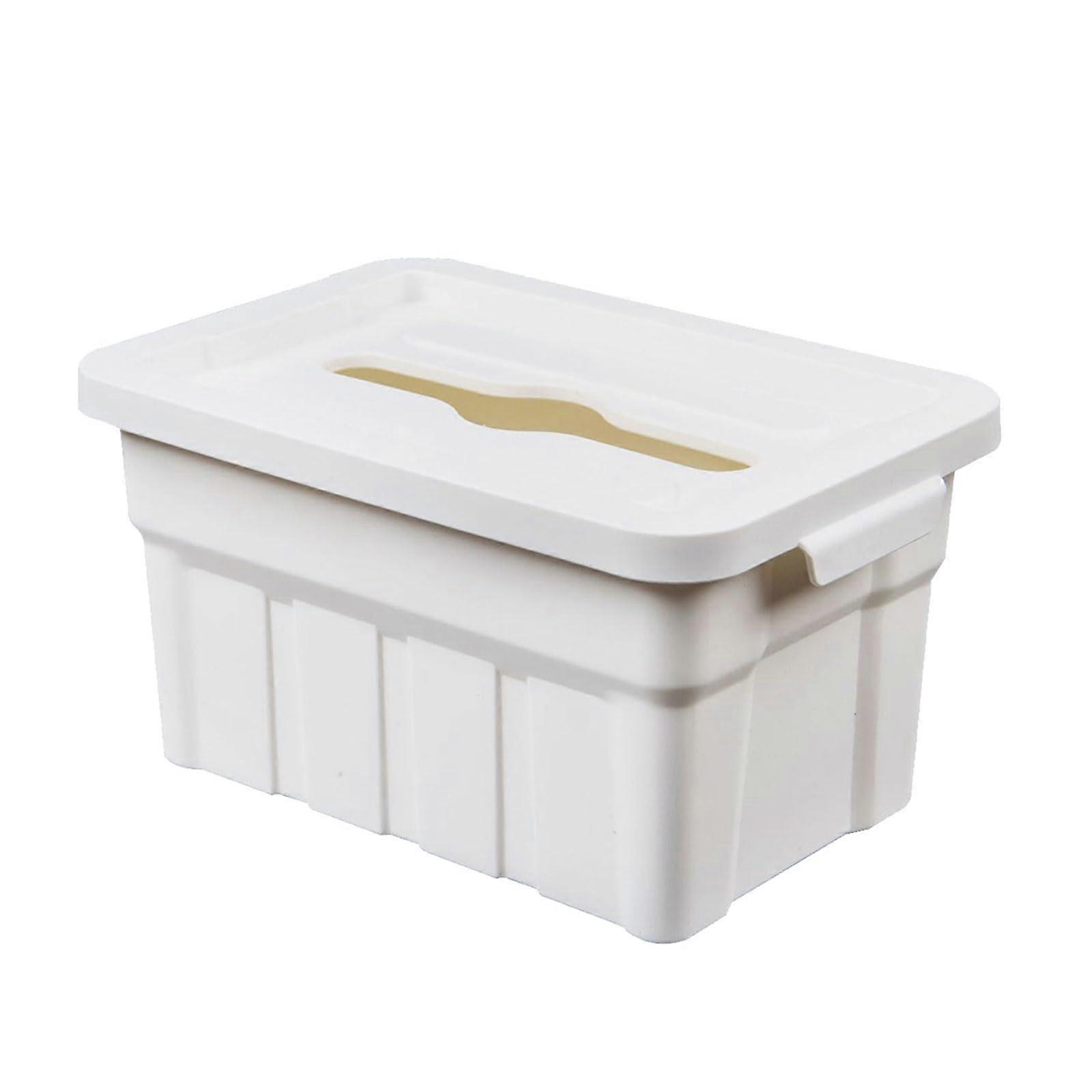 Industrial Tissue Holder Generic Size Fit Spring Mechanism Smooth Front Industrial Paper Napkin Holder Homes Office Desk Accessories White