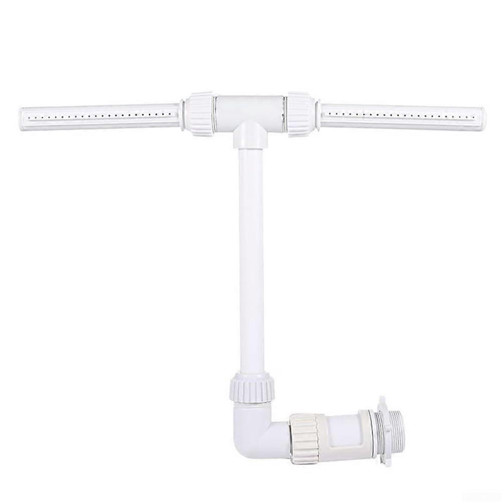 Cooling doublehead fountain for swimming pools of various shapes