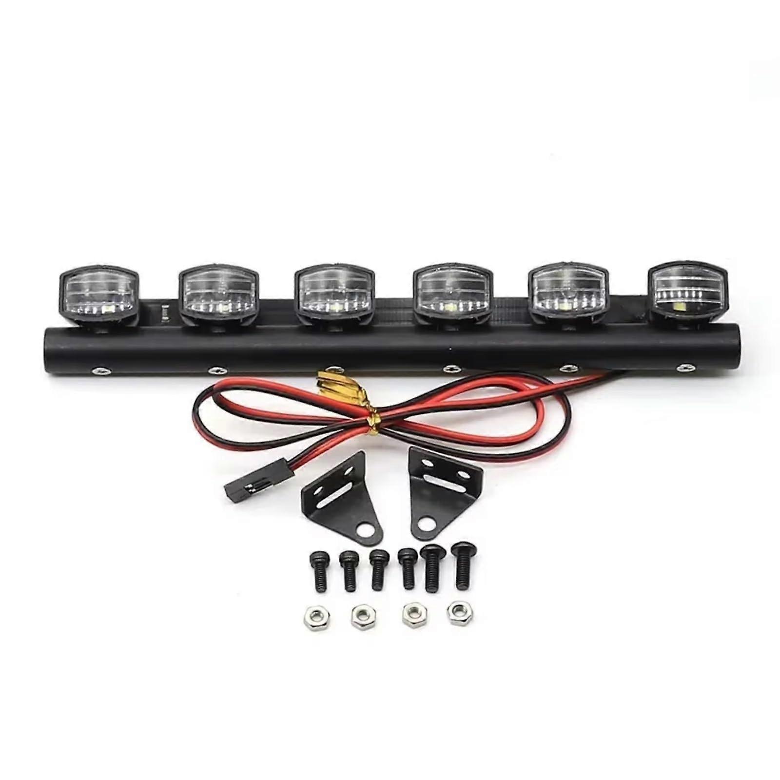 RC Lamp Light Bar Set For Axial SCX10 90046 Traxxas TRX4 Redcat GEN8 RGT EX86100 Tamiya CC01 1/10 Roof Light Bar