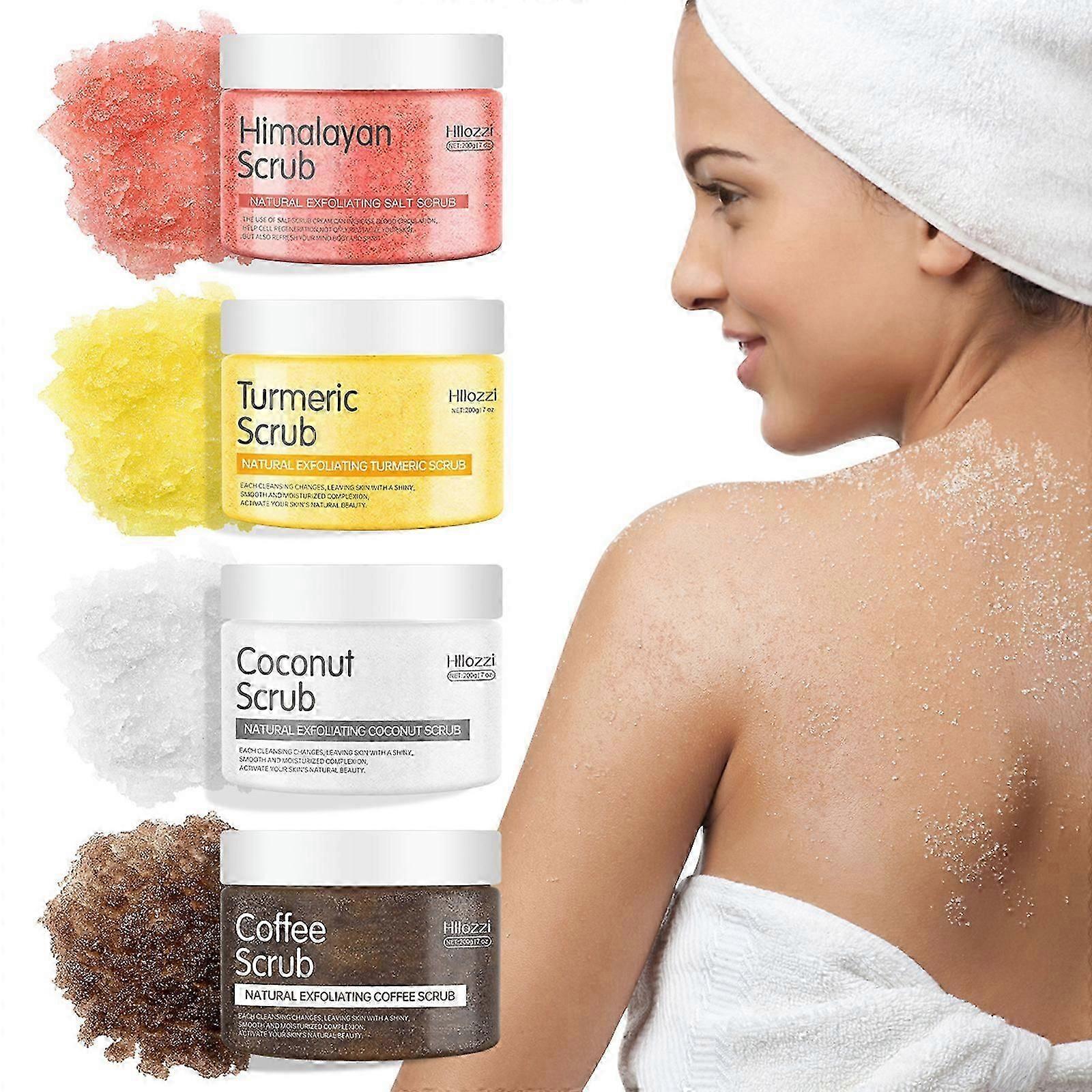 Himalaya Salt Body Scrub, Exfoliating Shower Scrub, Moisturising and Moisturising Pure Face Scrub
