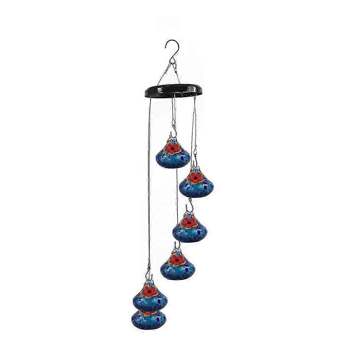 Charming Wind Chimes Bird Feeders - Outdoor Viewing Bird Feeder with Wind Chime Sound - SD-01