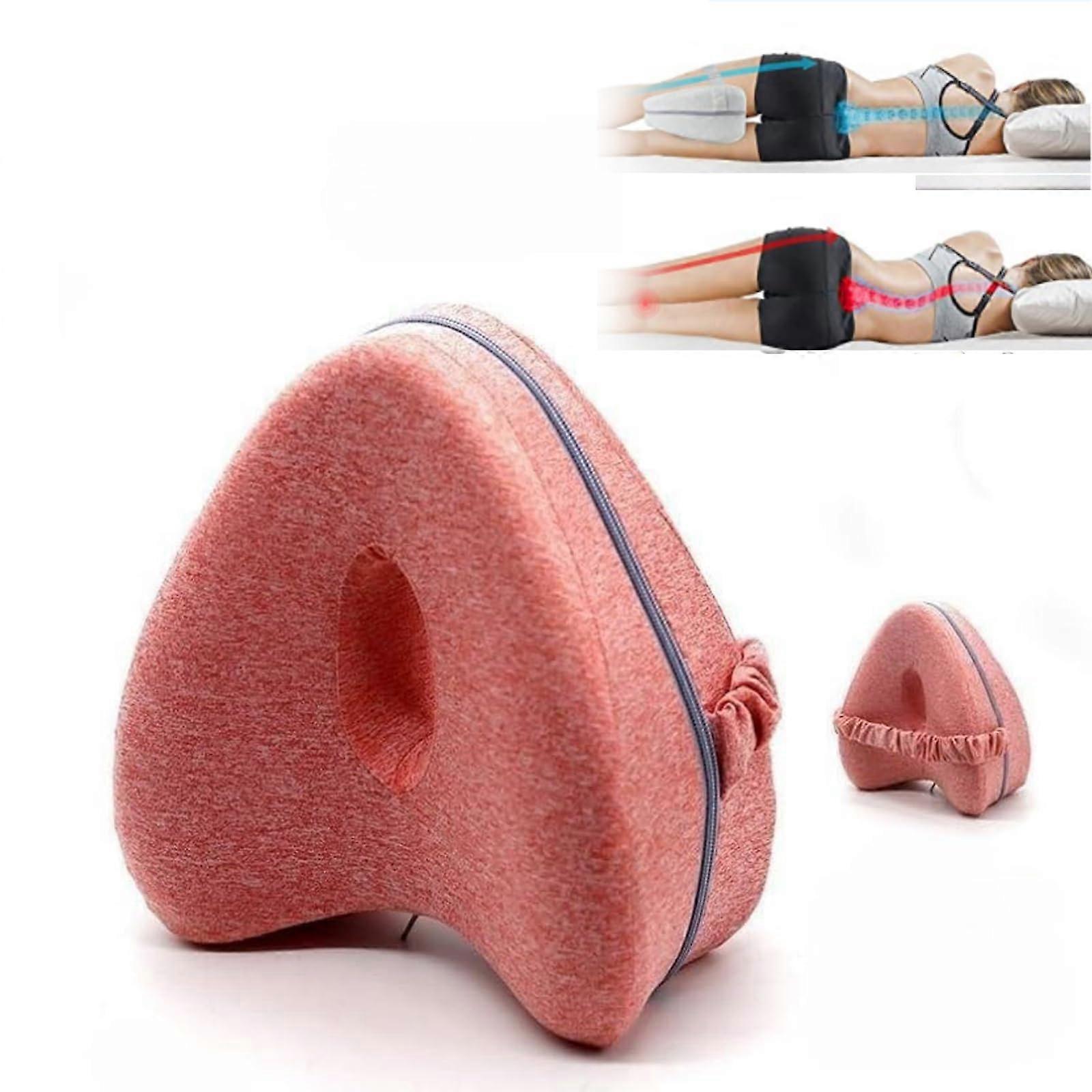 Alignment Pillow Hip Pain Relief Sciatica Leg Support for Side Sleepers Pink