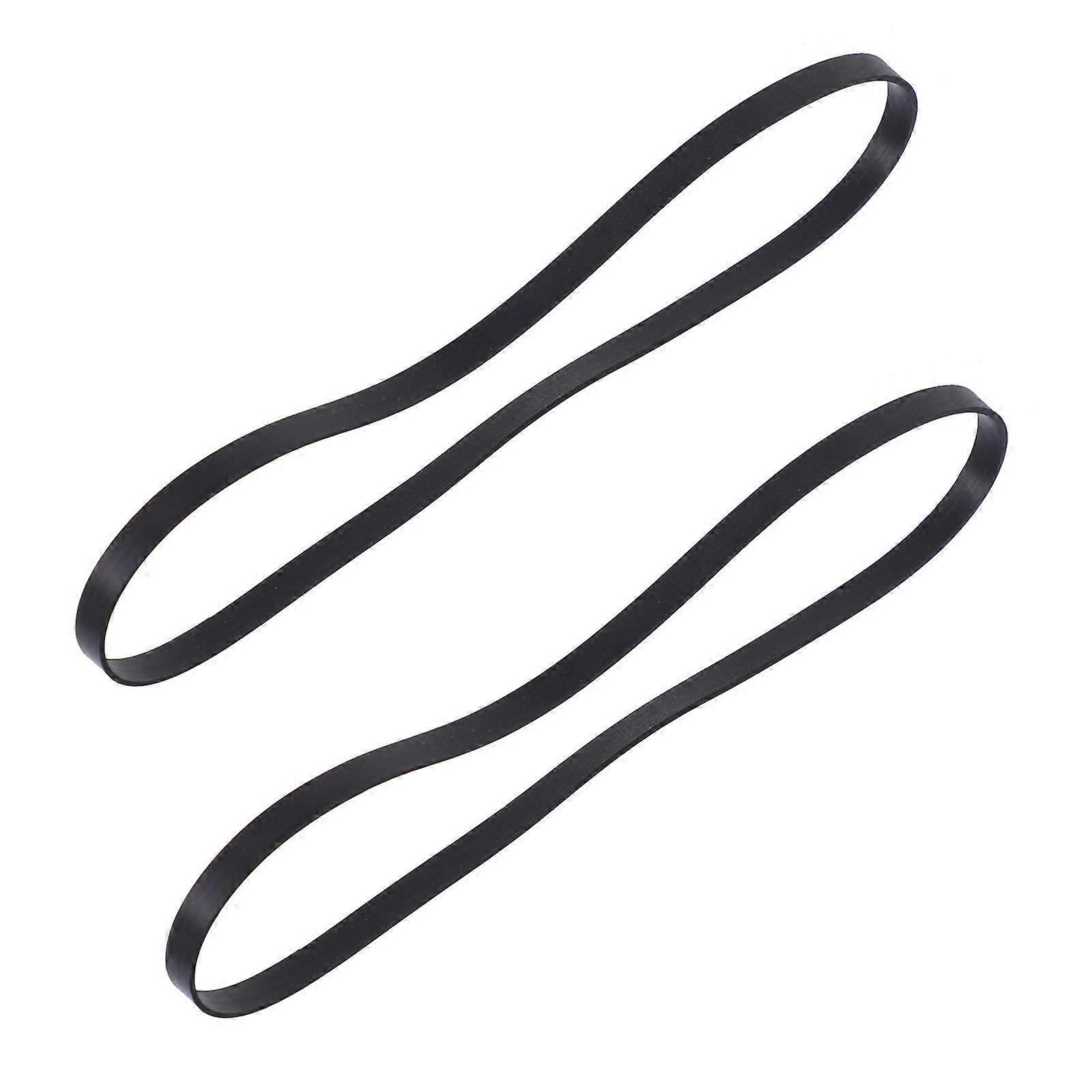 2 PCS Turntable Belt Rubber Tape Machine Flat Belt Replacement Accessory