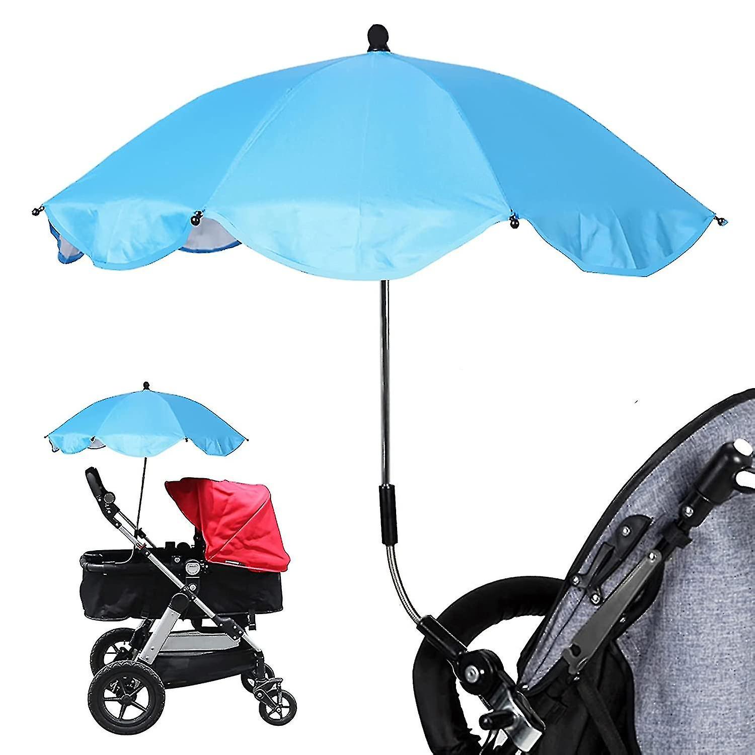 Universal 50+ Uv Sun Umbrella, Adjustable Stroller Umbrella