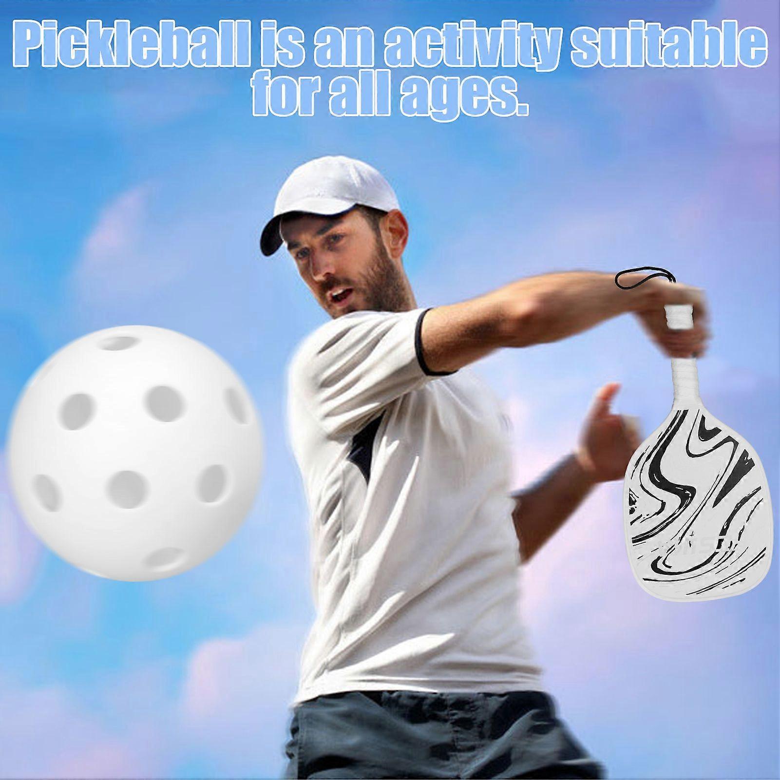 Pickleball Rackets Set Pickleball Paddle Set of 2 Rackets and 4 Pickleballs Balls Pickle-Ball Racquet with Balls Sports Accessory