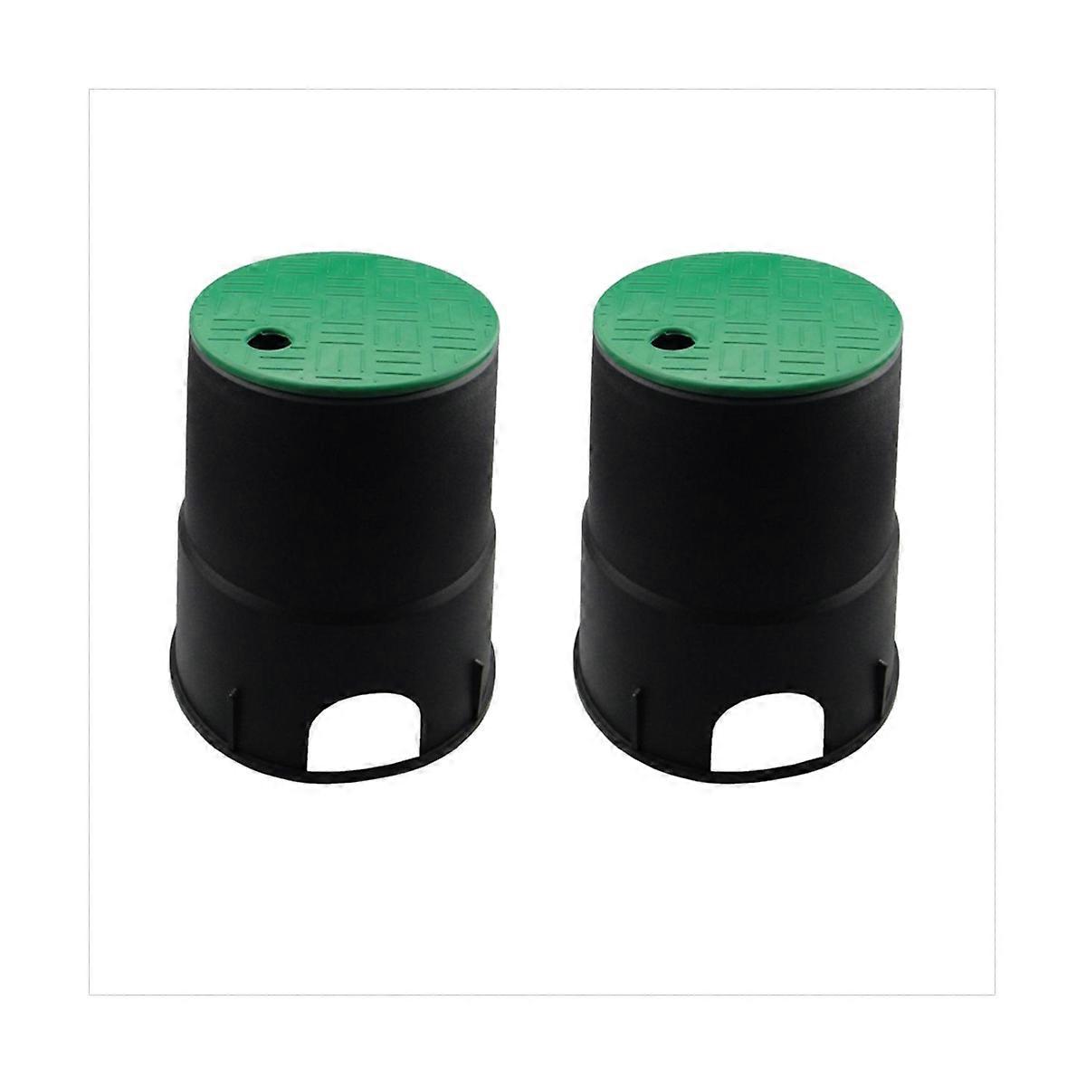 2X 6in Garden Lawn Underground Valve Box Cap Sprinkler Watering Valve Cover Lid