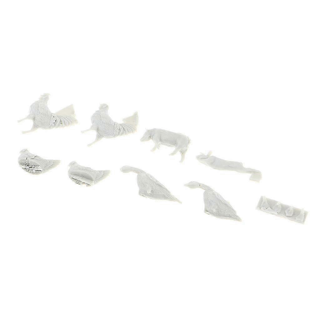 1/35 Scale Miniature Animal Pig Chicken Duck Rabbit Model For Scene Building