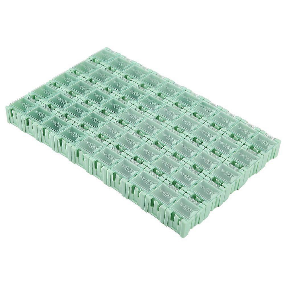 50Pcs Green SMT SMD Container Box Electronic Components Mini Storage Case
