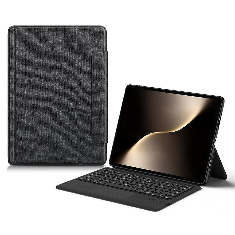 Compatible For Honor MagicPad3 Leather Case + Touchpad Bluetooth-Compatible Keyboard with Backlit