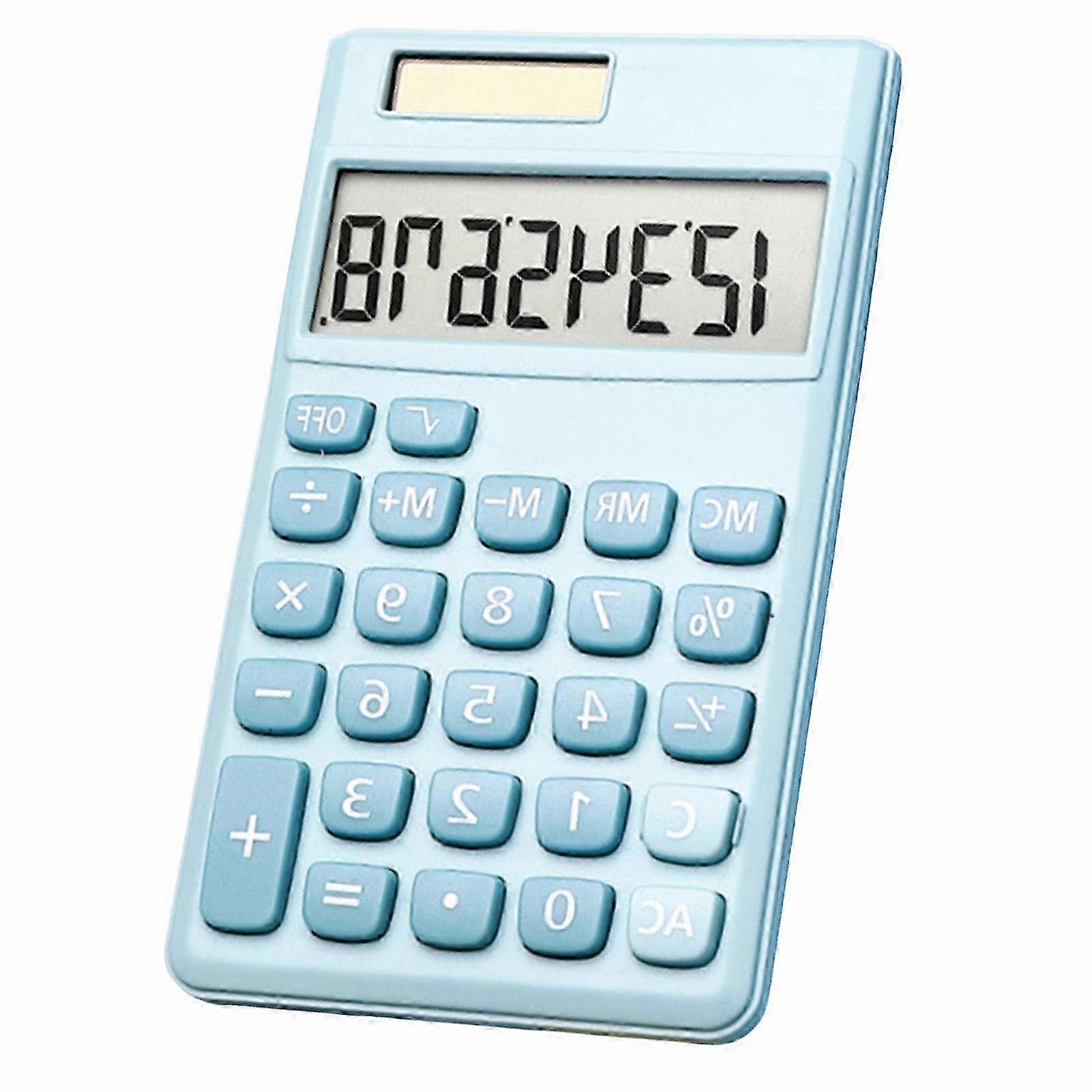 Large Display Solar-Powered Calculator with 8 Digits and Comfortable Buttons for Everyday Use