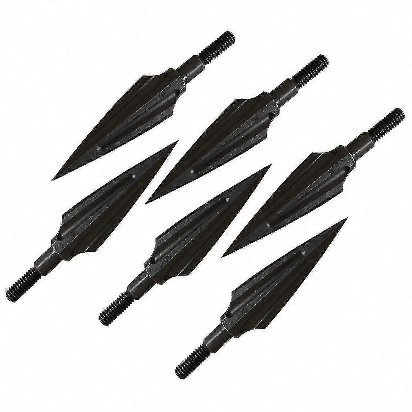 6 stuks 125 Graan Boogschieten Broadhead Tips voor Bogen & Kruisbogen