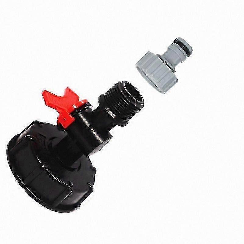 1000L IBC Water Tank with S60x6 Adapter Valve and 3/4" Faucet for Storage Use