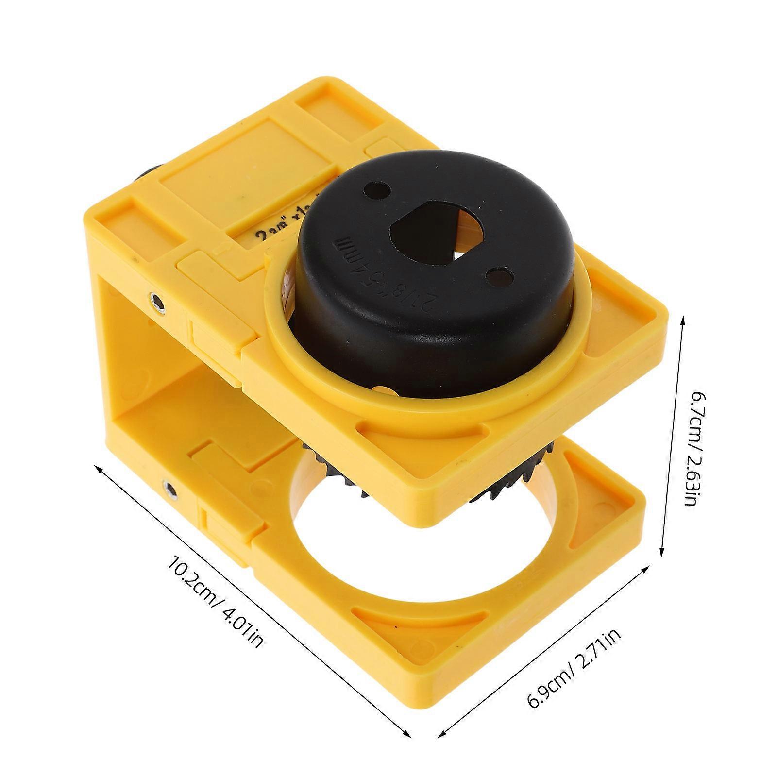 Wooden Door Installer Kit With Drill Guide For Diy Projects Yellow 10.20X6.90X6.70CM Debris Removal 1 Set
