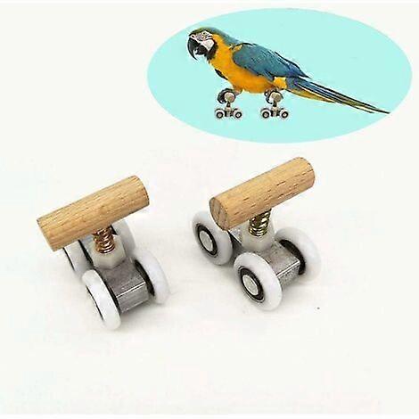 Parrot Roller Skates - Interactive Toy for Bird Intelligence - For African Grey
