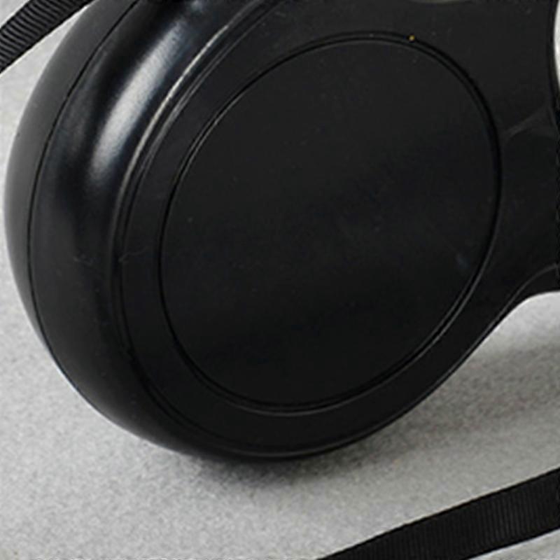 Automatic Retractable Pet Leash 5m Black Flexible Safe Grip