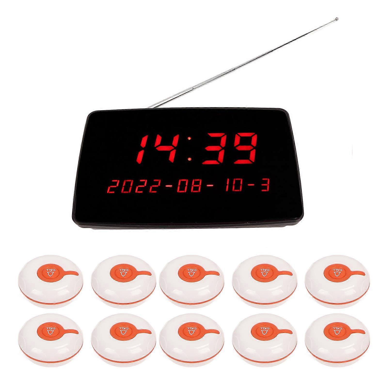 Wireless Calling System PC Receiver with 30 Waterproof Call Buttons