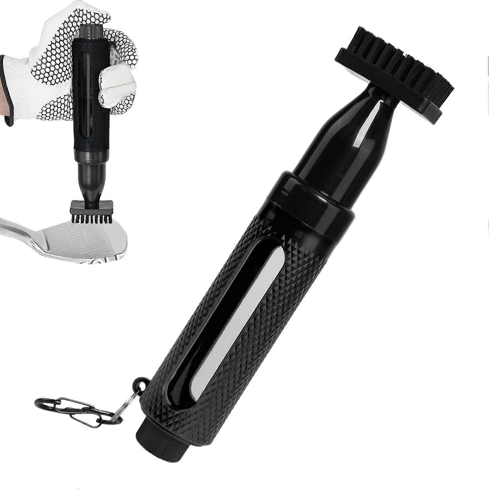 Golf Scrub Brush - Portable Golf Club Cleaner Brush with Soft Bristles and Retainer Clip for Adults and Beginners