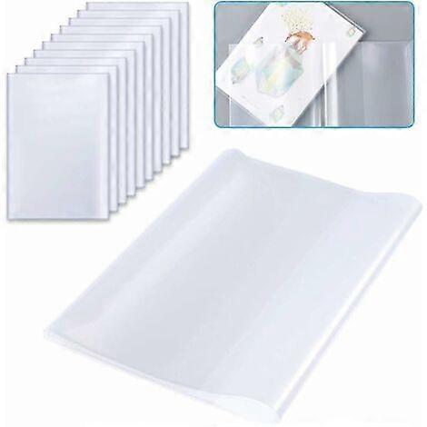 A4 Clear Book Cover, Adjustable Reusable Thickened Clear Plastic Book Covers for