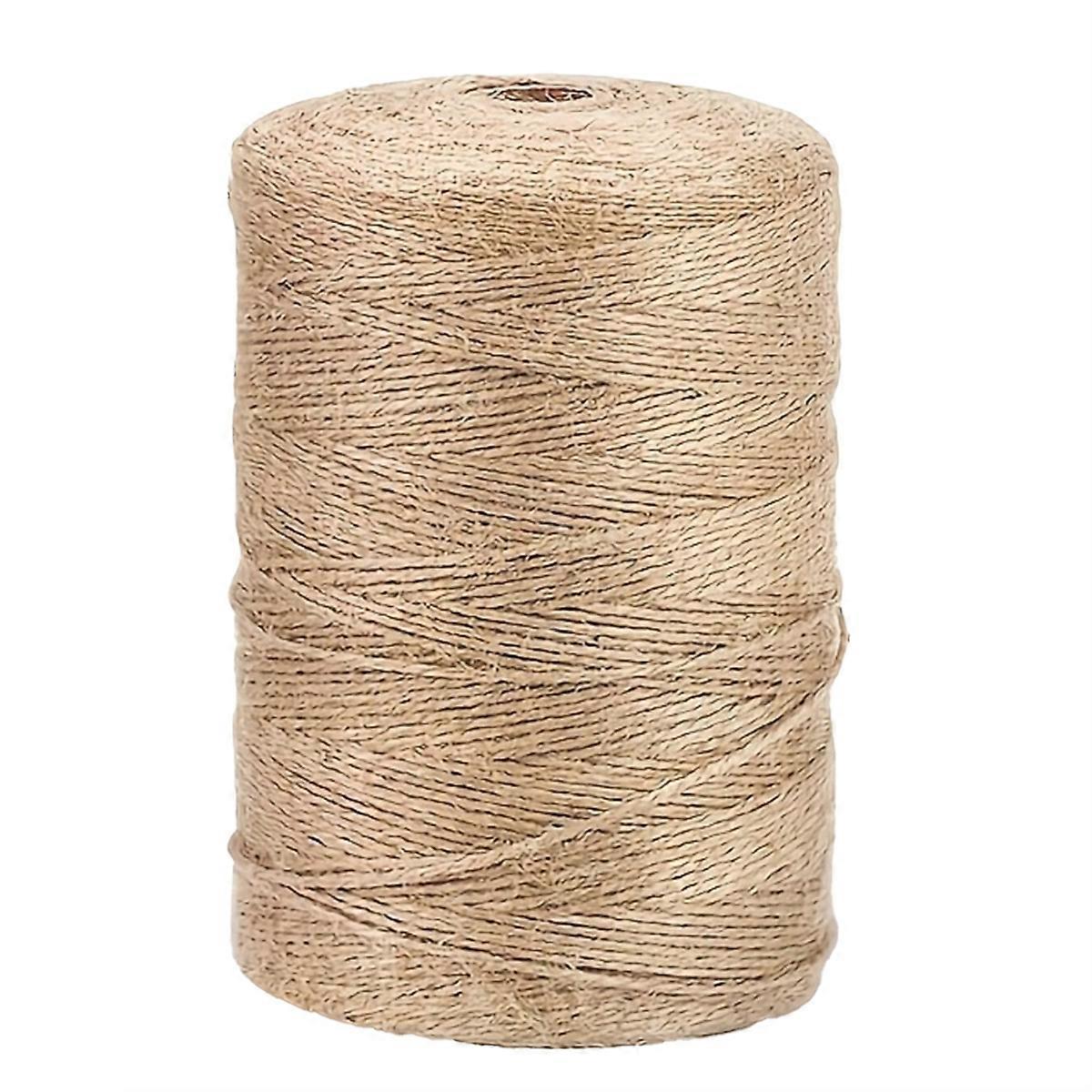 656ft Twine String, HempJute Rope Cord Twine for ChristmasDecorations, Arts & Crafts,Gift Wrapping, String