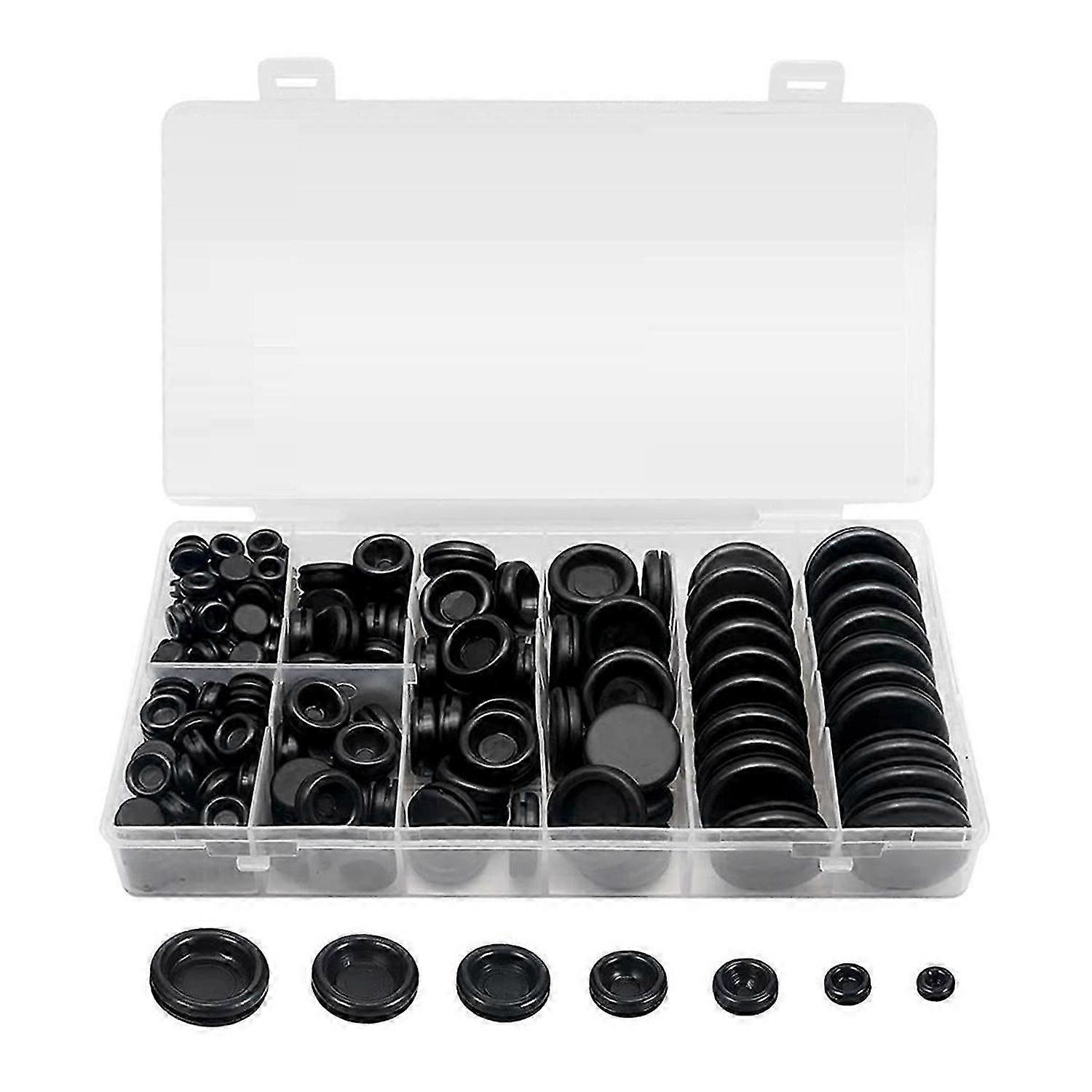 188 PCS Solid Closed Hole Plug Assortment Kit for Appliance Plumbing