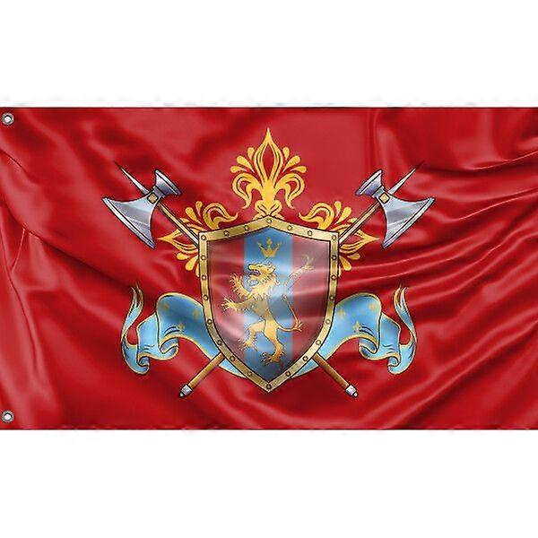Knight Colorful Emblem Flag Pattern 902