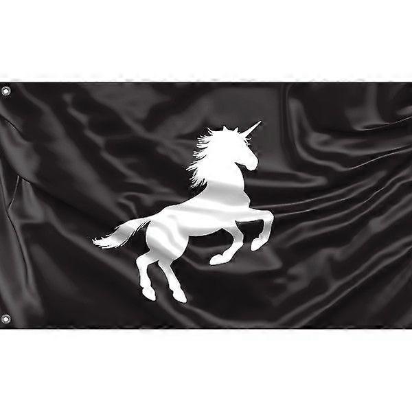 Unicorn Black Flag Pattern 115