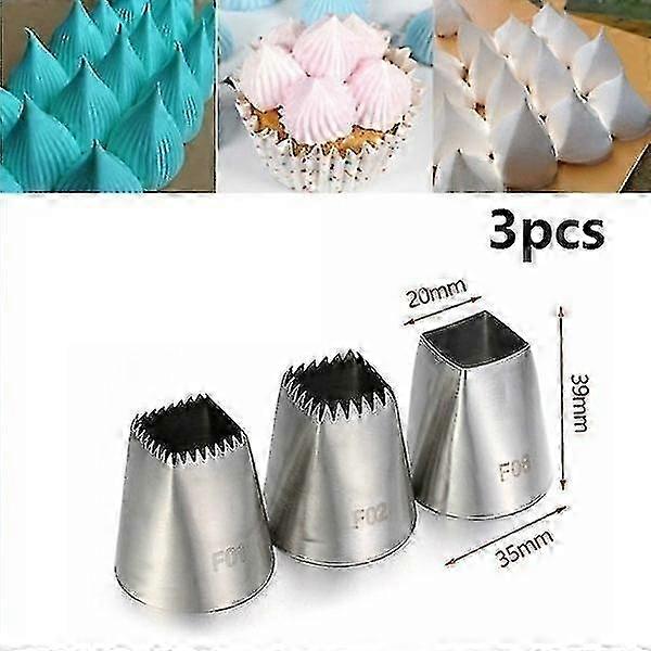 2025 3pcs Square Flower Mouth