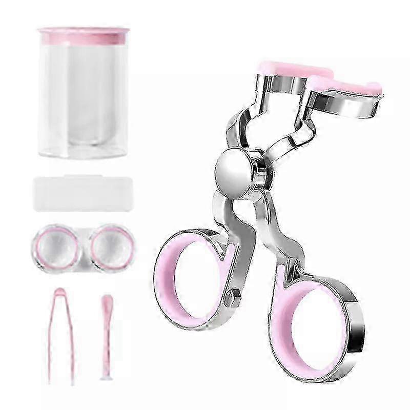 Soft-Tip Contact Lens Applicator Kit - Travel Set with Silicone Sucker, Tweezer & Case for Easy Lens Insertion & Removal (3-Piece)