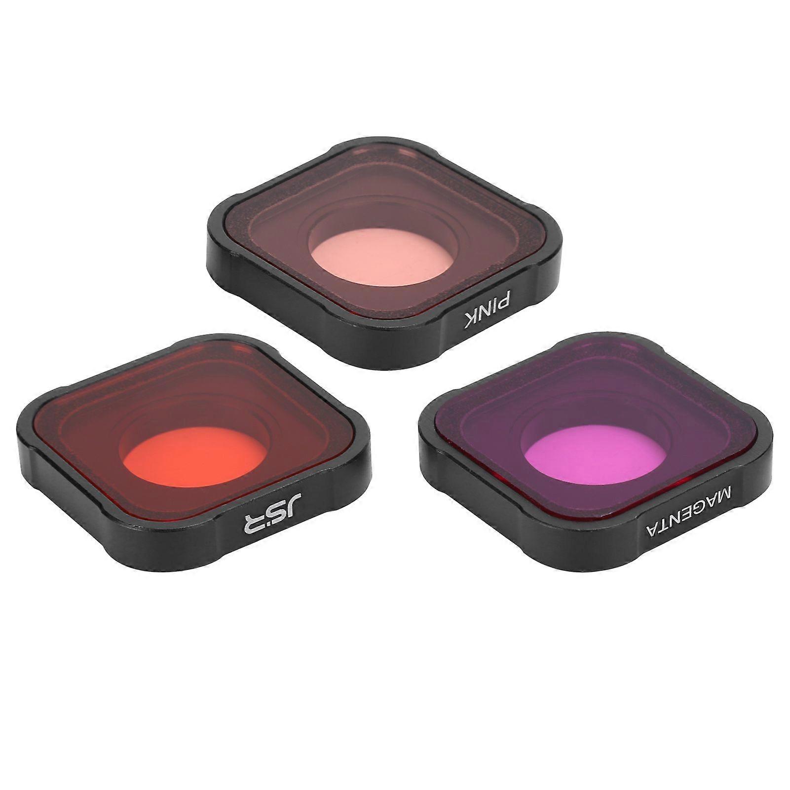 Junestar 3 in1 Camera Filter Lens Diving Filter Set Protective Cover for GoPro Hero 9