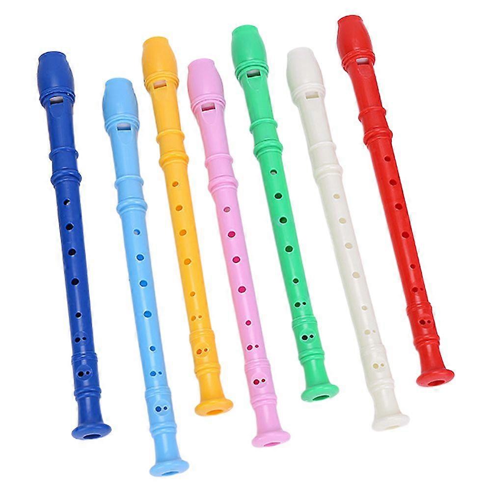7kpl Soprano Recorder Instruments 8-reikäinen nokkahuilu Beginners Recorder Lasten soittimet