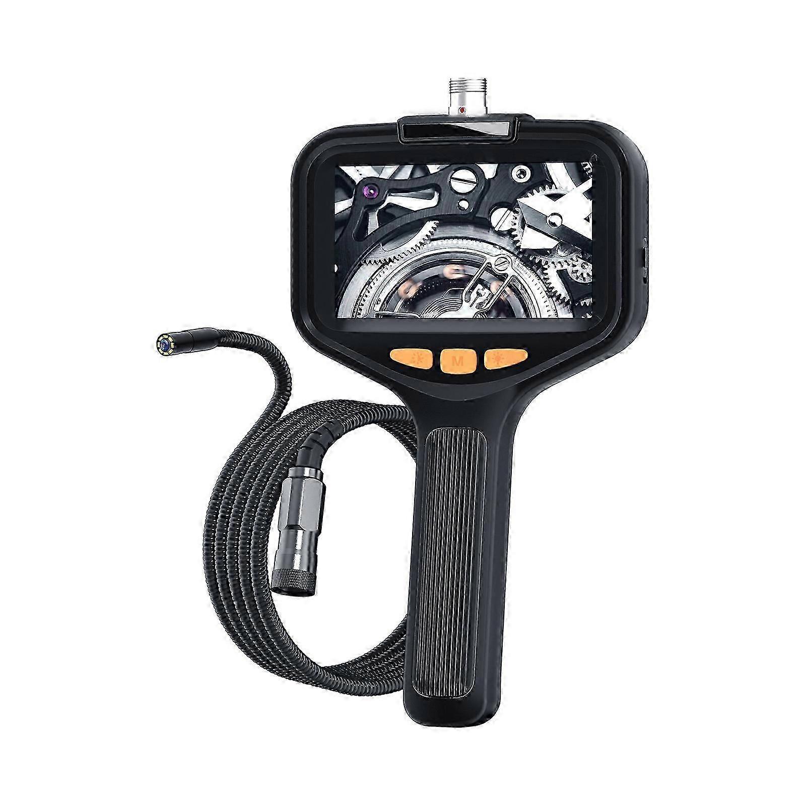 Ergonomic Automotive Inspection Camera with Flexible Cable Handheld Borescope Camera for Narrow Space Diagnostics