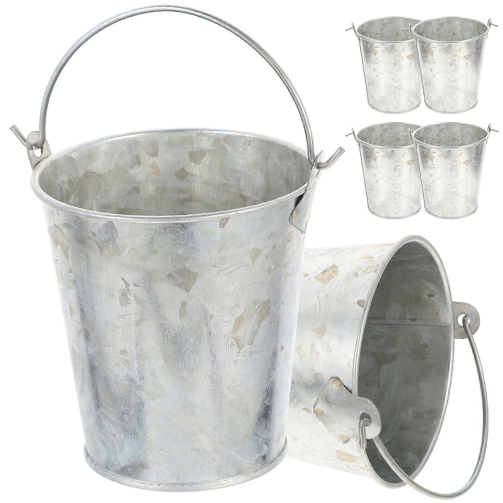 Garden Planter Small Iron Planter for Home 6Pcs Multi-Purpose Flowerpots