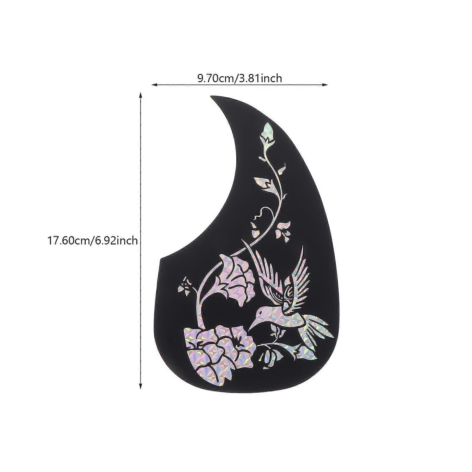 Silver Guitar Pickguard Protective Sticker for Guitar Use 2Pcs