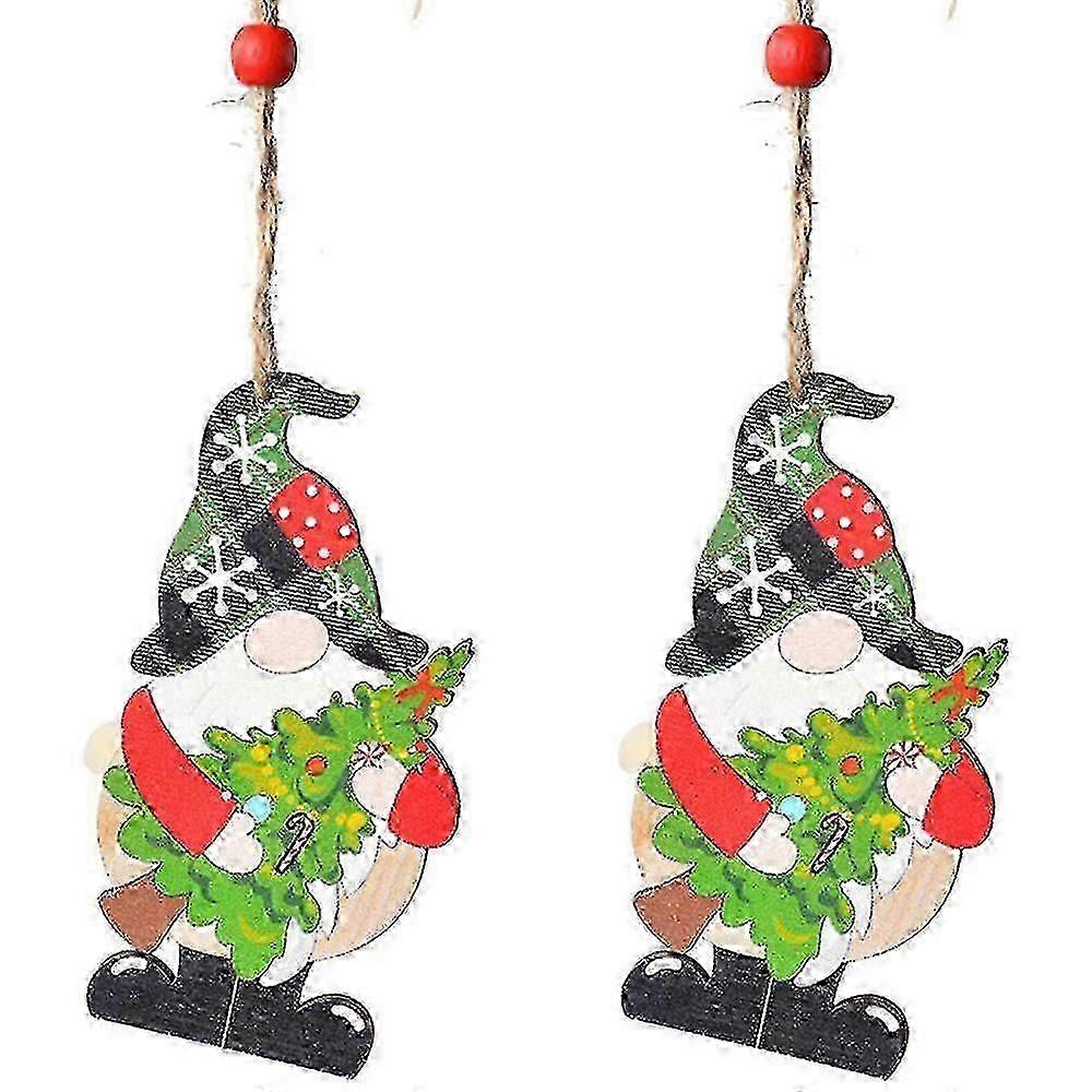 2 Pcs Christmas Tree Pendant Decoration