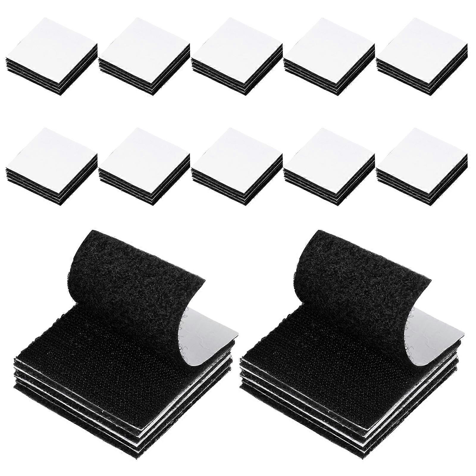 12x Black Sofa Fixing Tape Strength Sticky Fastener Tape For Heavy Duty Self Adhesive Hook And Loop