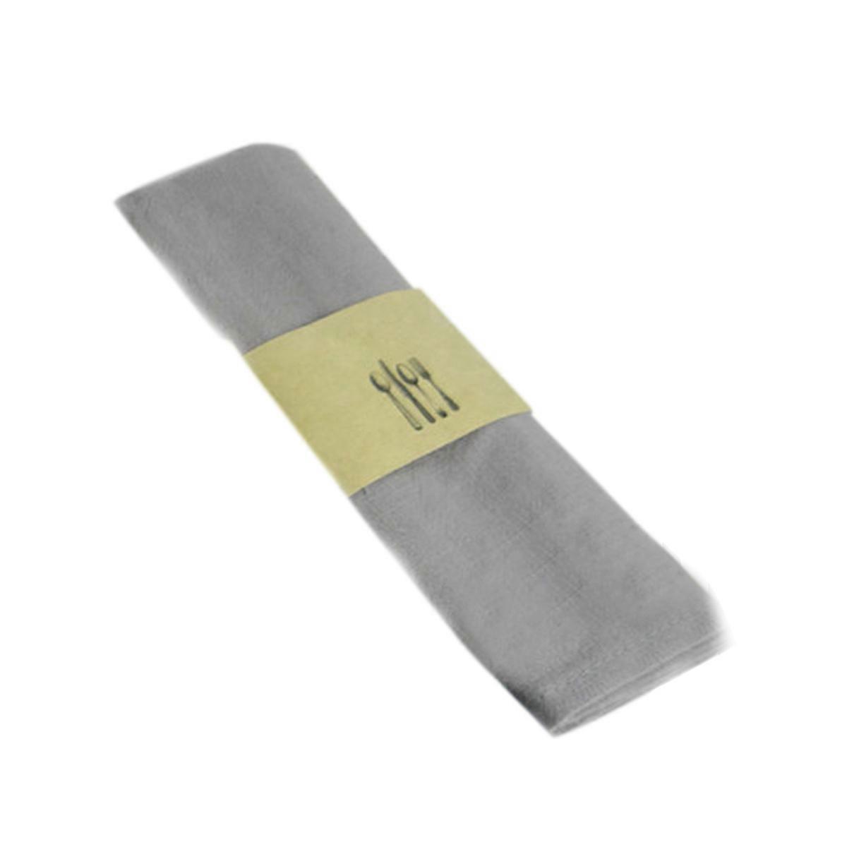 Grey Flax Cloth Napkins for Kitchen Use Fabric Dinner Napkins Protecting Table